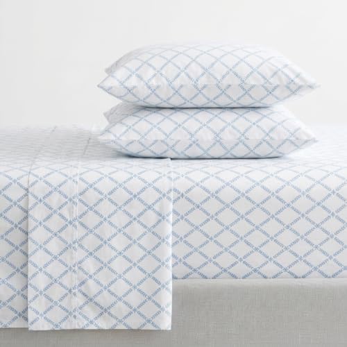 Martha Stewart - Twin Size Sheet Set with Fitted Sheet & Pillowcase