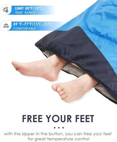 Sleeping Bags for Adults Backpacking Lightweight Waterproof- Cold Weather Sleeping Bag for Girls Boys Mens for Warm Camping Hiking Outdoor Travel Hunting with Compression Bags