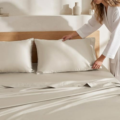 EverGrace Tencel™ Sheet Set, Breathable & Cooling, King, Bone