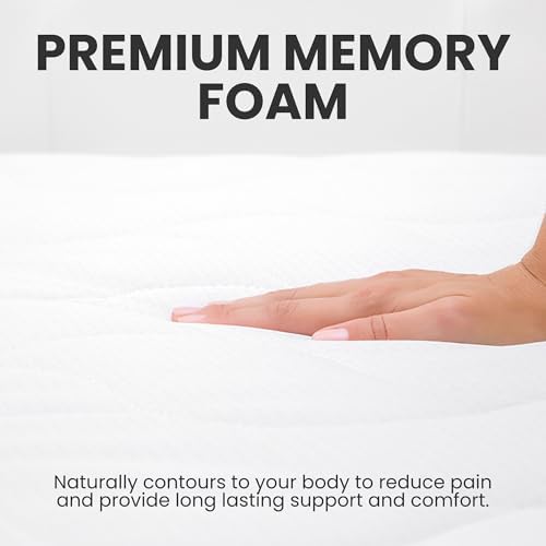 Arlee Memory Foam Headboard Pillow, Lumbar Support, Boucle, Cream, Queen