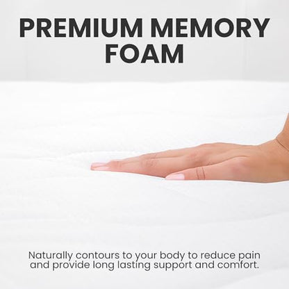 Arlee Memory Foam Headboard Pillow, Lumbar Support, Boucle, Cream, King