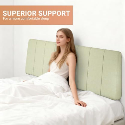 King Size Headboard Only-No Assembly Required, Light Warm Green