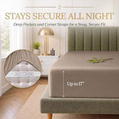 DECOLURE 100% Viscose Derived from Bamboo Sheets | 6 Pc Bed Set