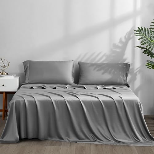 ACCURATEX Cooling Sheets for Hot Sleepers, King Size, Grey