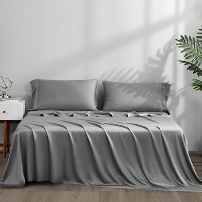ACCURATEX Cooling Sheets for Hot Sleepers, King Size, Grey