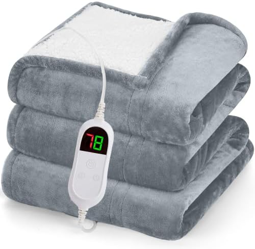 greenoak Heated Blanket Electric Throw Heating 50"X60",Gifts for Women