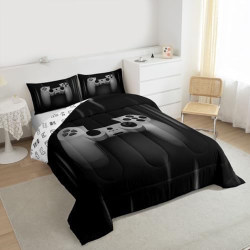 Feelyou Boys Gamer Comforter Set Twin Size for Boys Kids