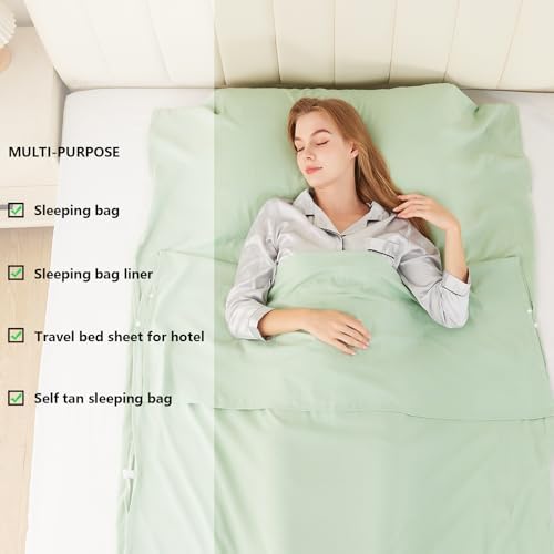 Sleeping Bag Liner, Ultralight & Compact Travel Sheet for Hotel