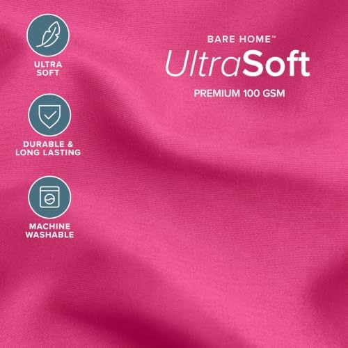Bare Home Full Comforter Set - 1800 Ultra Soft (Full, Pink)