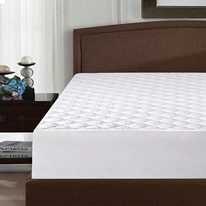 Twin Mattress Pad Cover, Air Mattress Topper Quilted Fitted Twin Size