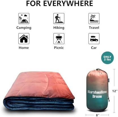 Camping Blanket Puffy Camp Blanket Large Outdoor Blanket