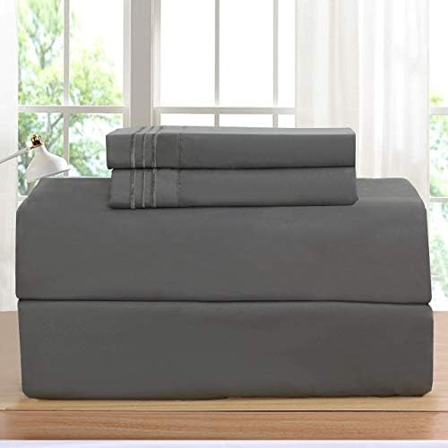Luxurious Pillowcases on Amazon! Elegant Comfort 1500 Thread Count Wrinkle,Fade and Stain Resistant 2-Piece Pillowcases, Standard Size - Grey