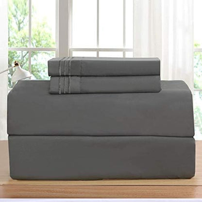 Luxurious Pillowcases on Amazon! Elegant Comfort 1500 Thread Count Wrinkle,Fade and Stain Resistant 2-Piece Pillowcases, Standard Size - Grey