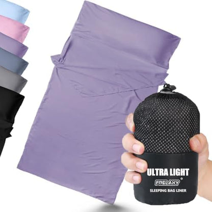 Frelaxy Ultralight Sleeping Bag Liner, Compact Travel Sheet, 3 Sizes