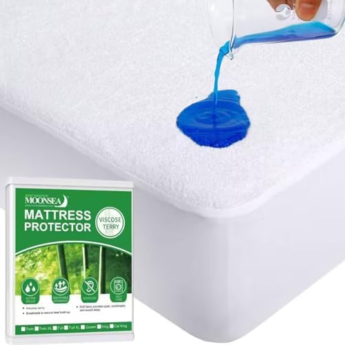 King Size Mattress Protector Waterproof,Smooth Top Mattress Cover for Kids