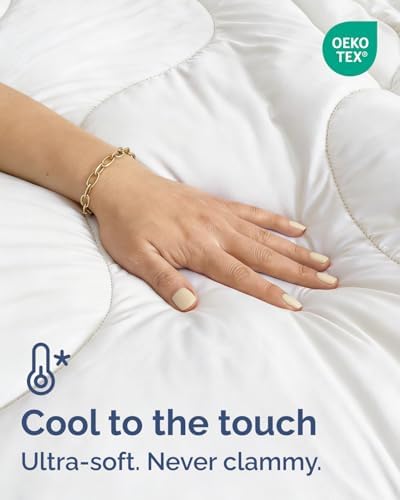 Cooling Comforter Queen Size - Cooling Blanket - 90x90 (White)