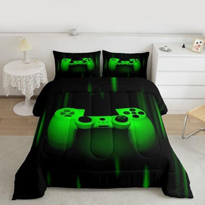 Feelyou Boys Gamer Comforter Set Queen Size for Teens Child