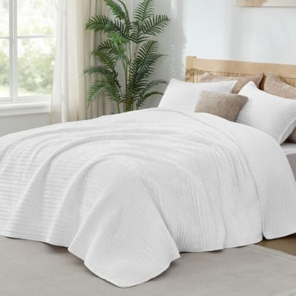 BEDELITE Velvet Quilt Set Queen Size, Luxury Velvet Comforter Bedding