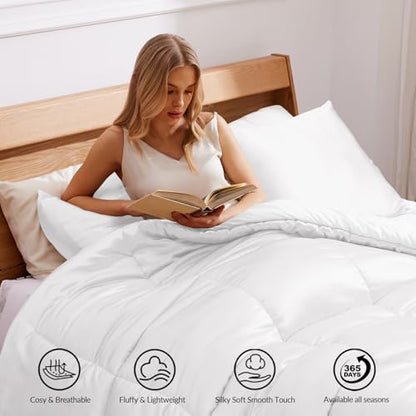 Whale Flotilla 3-Piece Reversible Silky Soft Breathable Queen Comforter Set
