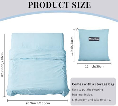 Sleeping Bag Liner, Compact Travel Sheets for Hotel Hostel