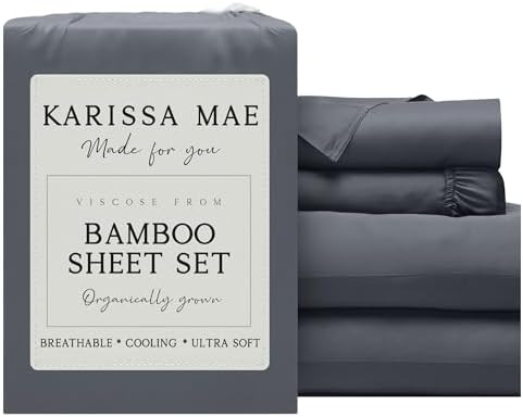 KARISSA MAE Luxury Bamboo Viscose Full Size Sheet Set