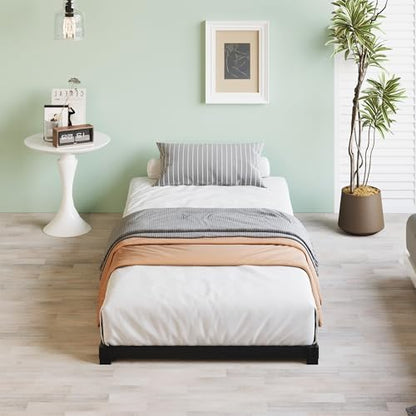 3 Inch Low Profile Twin Bed Frame Heavy Duty Floor Platform