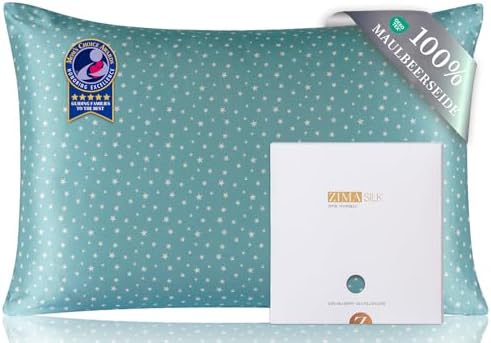 ZIMASILK 100% Pure Mulberry Silk Pillow Cases for Hair and Skin, Standard