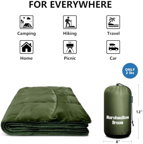 Camping Blanket Puffy Camp Blanket Large Outdoor Blanket