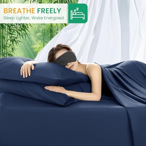 SONORO KATE 100% Viscose Derived from Bamboo_Sheets Queen Size,4PC