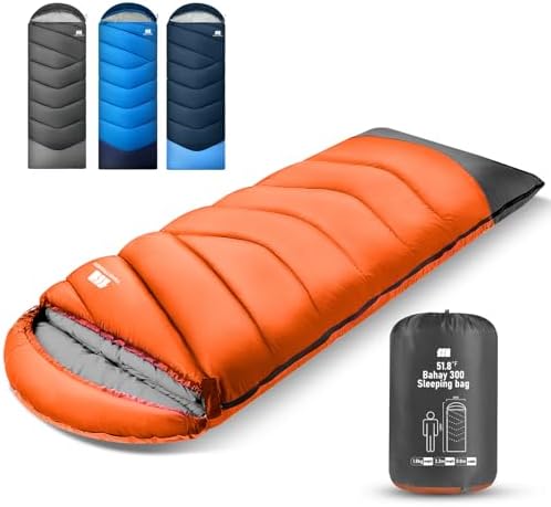 Sleeping Bags for Adults Teens, 4 Season Camping Sleeping Bag Waterproof,Machine Washable Backpacking Gear for Cool Weather,Outdoor Tent Hiking Hunting,with Compression Sack,86.6x31.5