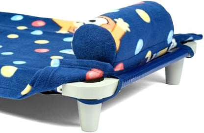 ROLLEE POLLEE Nap Sac Roll Up Napping Blanket with Attached Pillow for Preschool/Daycare, Super Soft with Elastic Straps, Fits Most Mats and Cots