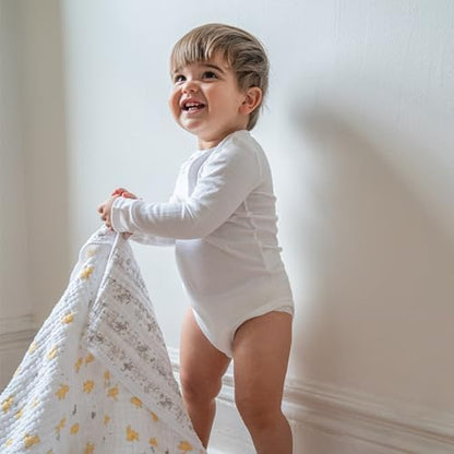 aden + anais Dream Blanket, Boutique Muslin Baby Blankets for Girls & Boys, Ideal Lightweight Newborn Nursery & Crib Blanket, Unisex Toddler & Infant Bedding, Shower & Registry Gift, Winnie The Pooh