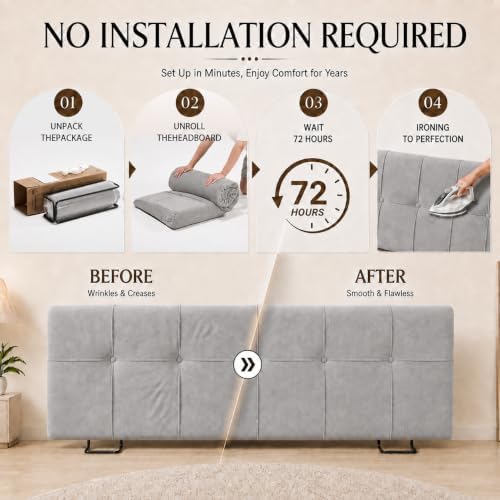 King Headboard with Adjustable Height