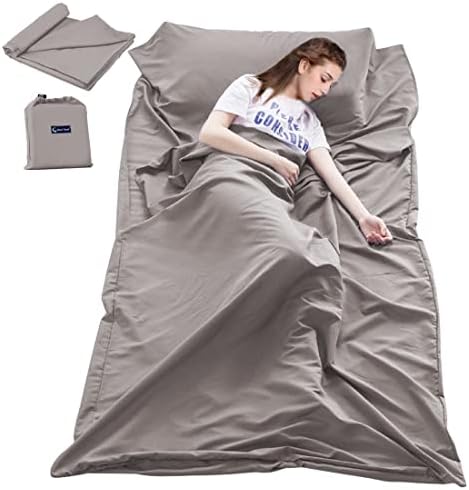 Lightweight Sleep Sack, Compact Sleeping Bag Liner Travel Sheets for Hotel