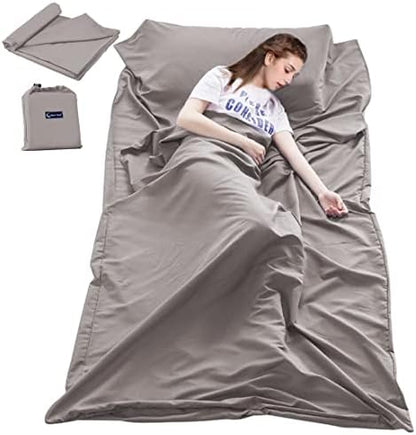Lightweight Sleep Sack, Compact Sleeping Bag Liner Travel Sheets for Hotel