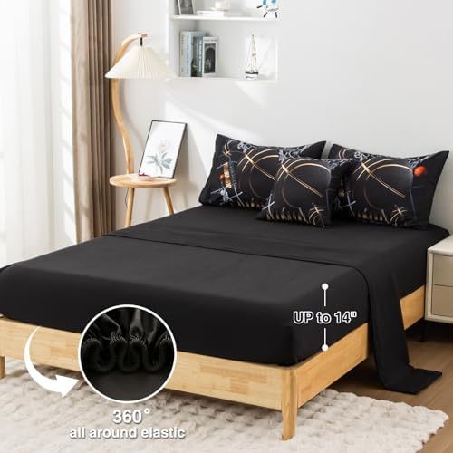 A Nice Night Basketball Comforter Set Queen 6pc Bedding for Teen Boy
