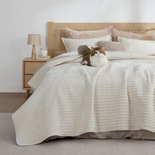 BEDELITE Velvet Quilt Set Queen Size, Luxury Velvet Comforter Bedding
