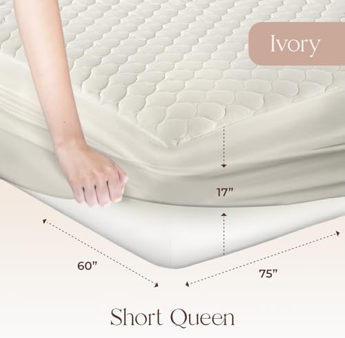 Whisper Organics 100% Cotton Organic Quilted Mattress Pad Protector