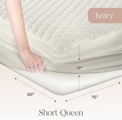 Whisper Organics 100% Cotton Organic Quilted Mattress Pad Protector
