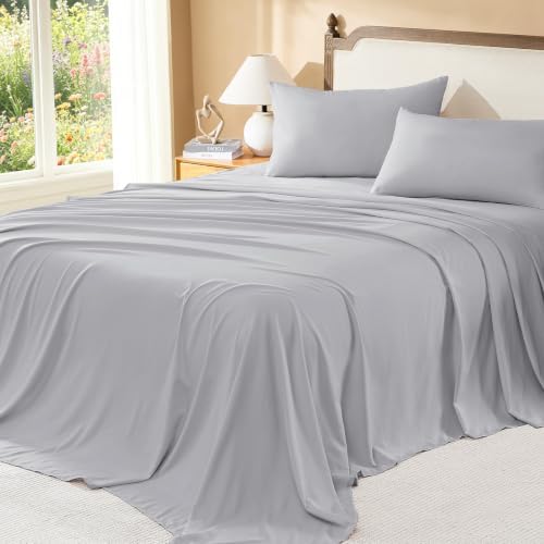 Litanika Super King Comforter Set with Sheets, 7 Pieces Boho Bed Set