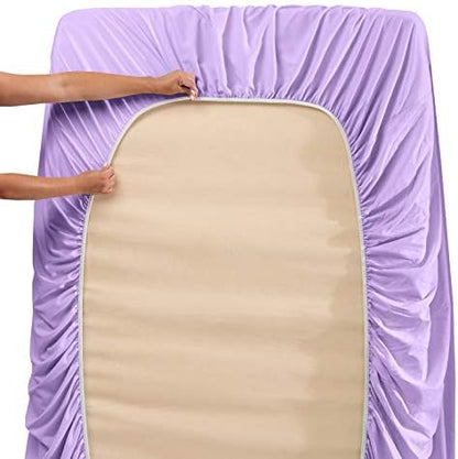 Nestl Full Sheet Set - Bed Sheets - Lavender - 4-Piece Deep Pocket