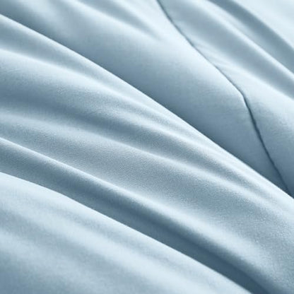 Maple&Stone Full Comforter Set 7 Pieces Bed in a Bag Blue Bed Set
