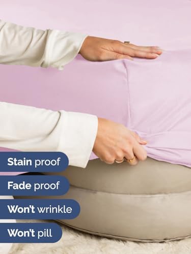 CGK Linens Deep Twin XL Fitted Sheet - Dorm Room Essentials - Light Pink