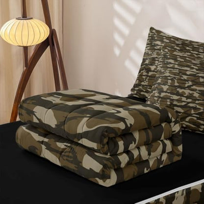 Feelyou Camouflage Wild Military Comforter Set Queen Size Kids Boys Girls