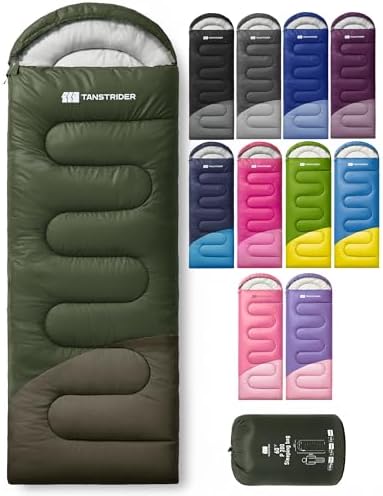 Sleeping Bags for Adults,Compact Lightweight Backpacking Sleeping Bag with Compression Sack for Youth, Camping Essentials Gearfor Hiking Travel Climbing Outdoor&Indoor Use