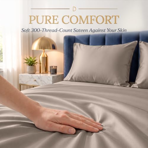 DECOLURE 100% Viscose Derived from Bamboo Sheets Twin Size | 3 Pc Bed Set