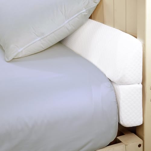 HOMBYS Wedge Pillow Headboard for Bed Gap,Foldable Bed Wedge Gap Filler Full Size,Matterss Gap Filler,Multi Functional Bed Crack Pillow, Fill The Gap (0-7") Between Your Headboard and Mattress,White