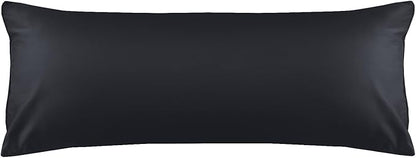 Warmstar Cotton Body Pillow Cover 1 Pack, 600 Thread Count Body Pillow case 20"x54", Long Body Pillow Case Cover Soft Breathable with Envelope Closure,Black