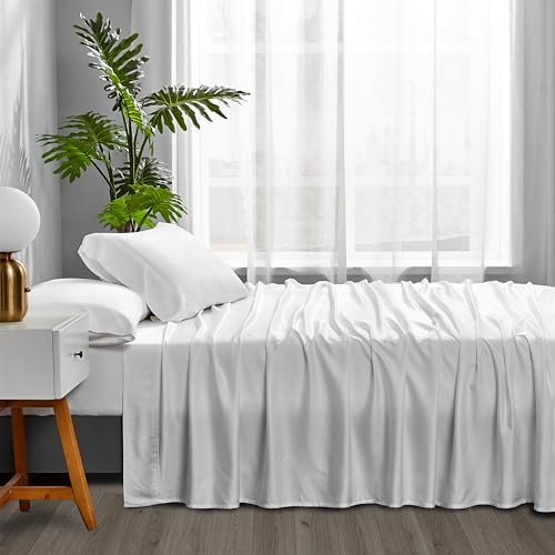 ACCURATEX Cooling Sheets for Hot Sleepers,California King Size,White
