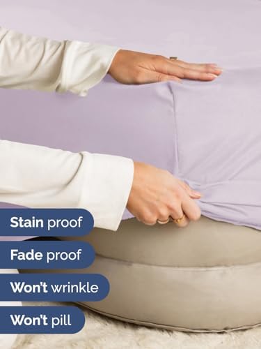CGK Linens Deep Twin XL Fitted Sheet - Dorm Essentials - Light Lavender